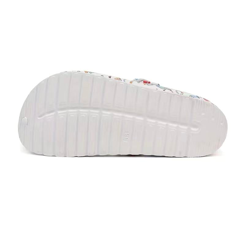 Breathable nurse print comfort clogs for everyday wear.