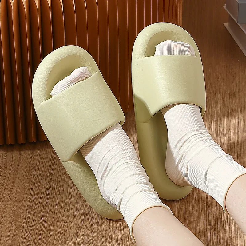 Women's Cloud Soft EVA slippers with thick cushioned sole.