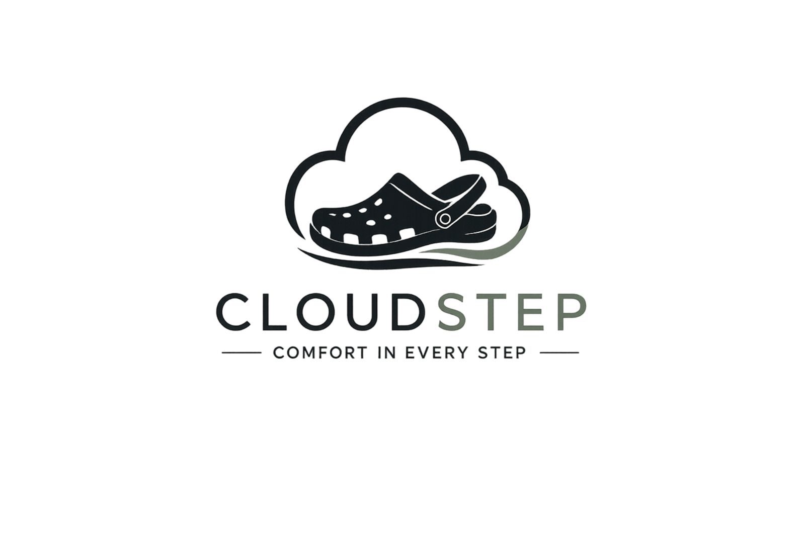 CloudStep logo – Comfortable clogs, slides, and everyday footwear.